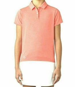 [BC2811] Kids Adidas Essential Cottonhand Polo Golf Shirt - Coral - Picture 1 of 1