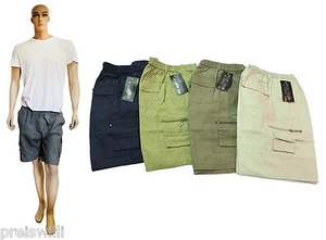 HERREN Cargo Short Bermuda kurze Hose Pants NEU verschiedene Farben - Imagen 1 de 9