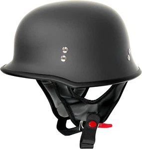 Outlaw T99 German Style Motorrad Halbhelm für Herren & Damen DOT Approved - Ad - Bild 1 von 12