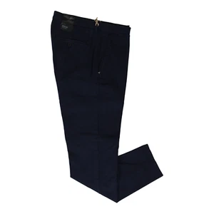 PANTALONE UOMO 0 ZERO CONSTRUCTION BERON BER177 2393 COTONE BLU ORIGINAL AI 2023 - Picture 1 of 2