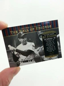 2001 Upper Deck THE HALL OF FAME RECORDS Baseballkarte #87 Joe Dimaggio Yankees - Bild 1 von 4