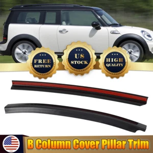 2* Side 3RD Rear Door B Pillar Cover Trims For MINI Cooper Clubman R55 2007-2015 - Bild 1 von 9