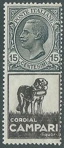 1924-25 REGNO PUBBLICITARI 15 CENT CORDIAL CAMPARI MNH ** - RE27-2 - Picture 1 of 1