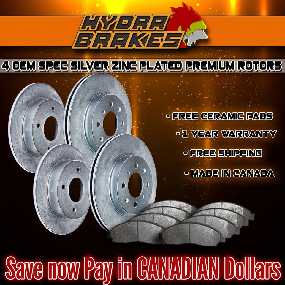 FITS 2002 2003 2004 CHRYSLER 300M 297MM OE BLANK Brake Rotors CERAMIC SLV Foto 1 de 1