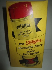 Termos King Seeley 1959 vintage, relleno de repuesto boca ancha 52F una pinta nuevo de lote antiguo - Imagen 1 de 8