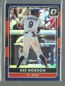 2016 Donruss Optic Purple #144 Dee Gordon (ref 73260) - Picture 1 of 1