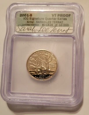 2001-S Vermont State Quarter ICG Signature Series | Sarah-Lee Terrat - Image 1 of 2