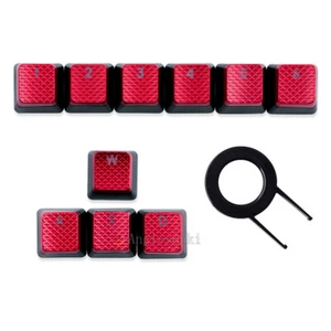 10 Tasten Corsair FPS Red Backlit Keycap für Cherry Key Switches Gaming Tastatur - Photo 1/7