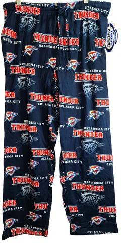 College Concepts Men's Oklahoma City Thunder Fusion All Over Print Pants NAVY XL Cover