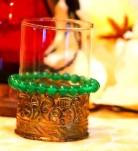 Green Onyx Bracelet 8mm Beads Healing Crystal Stretchy Stunning Gemstone Jewelry - Picture 1 of 3