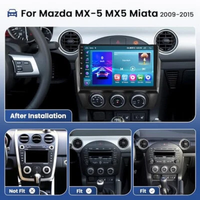 Для 2006-2015 Mazda MX-5 Android 14 Carplay автомобильное стерео радио GPS навигатор WIFI BT FM - Изображение 1 из 4