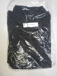 Slim Garment Dyed Button-Down Short Sleeve Shirt XXL TALL 01702747 Black - Picture 1 of 2