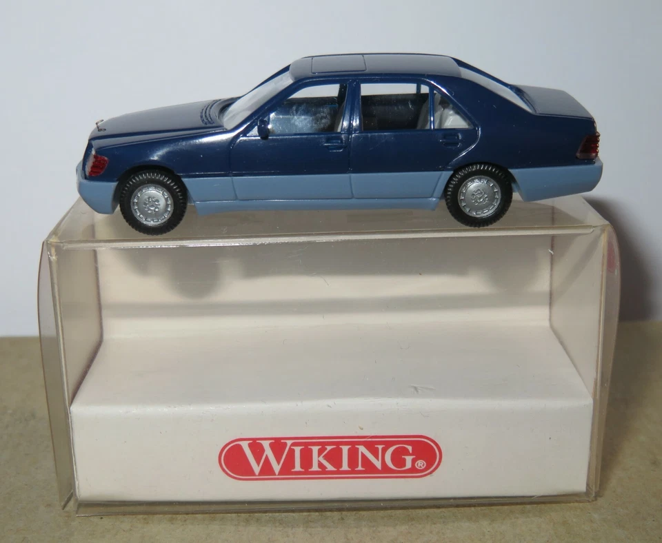 Micro WIKING Ho 1/87 Mercedes Benz Classe S 500 Blu Scuro #1580320 IN Box - Immagine 1 di 4