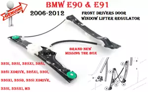 BMW 2006-2012 E90 E91 Coupe Front Drivers Door Window Lifter Regulator GENUINE - Picture 1 of 4