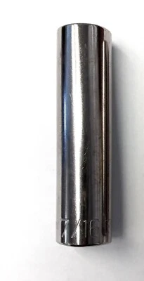 Kobalt 22874 7/16" Deep Length Socket 12-Point 3/8" Drive USA - Image 1 of 2