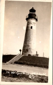 PORT ISABEL, TEXAS - ALTER LEUCHTTURM - ECHTFOTO POSTKARTE - Bild 1 von 2