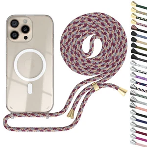 EAZY CASE do iPhone 16 Pro Max Łańcuch na telefon komórkowy MagSafe Peleryna Etui z paskiem - Zdjęcie 1 z 31
