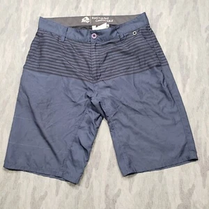 Reef Shorts Mens 31 Blue Pockets Striped Ridiculously Comfortable - Picture 1 of 13