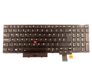 UK Black (with Pointstick) Backlit Keyboard Assembly - Lenovo ThinkPad T580/P52s - Picture 1 of 3