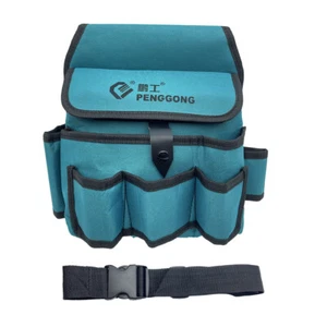 Storage Bags Multi-pockets Tool Bag Waist Pockets Electrician Belt Organiser - Picture 1 of 15