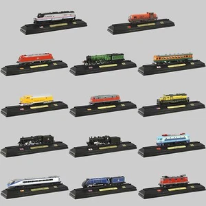 N Scale Model Railroad Static Plastic Locomotives with Base and Display Case - Picture 1 of 21
