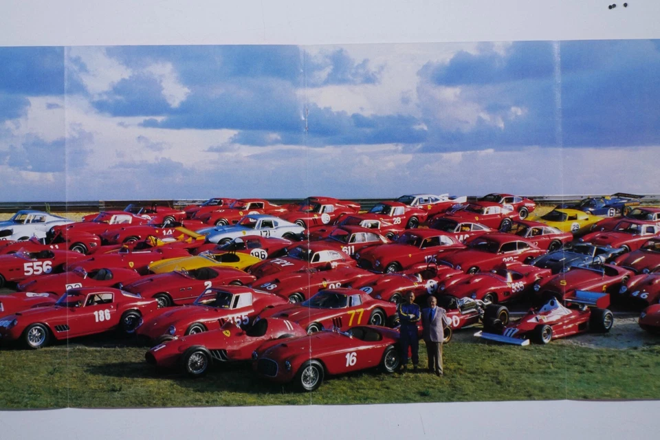 Ferrari PIZAZZ Smile Say Enzo VTG 1985 8 Page Foldout Original Print Ad 8 x 30" - Image 1 of 4