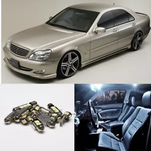 For Mercedes Benz S Class W220 2001-2005 25X White Cnabus Interior LED Light kit - Picture 1 of 12