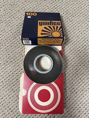Set Of 3- 2 GAF AND 1 Yankee Rotary 100 Slide Tray Holds 100 2x2 slides - Image 1 of 4
