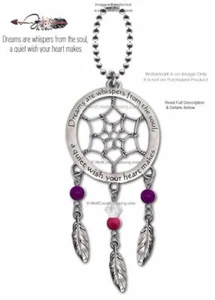 DREAM WHISPERS TRUCK OR CAR CHARM - HANG FROM REAR VIEW MIRROR - FREE SHIPPING' - Picture 1 of 7