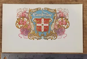 ADVERTISING Label Cigar Inner Cambridge - Picture 1 of 1
