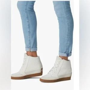 Zapatillas de cuero blancas SOREL Out N About Wedge 4913 - Imagen 1 de 16