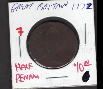 1772 Great Britain-Half Penny - Image 1 of 2