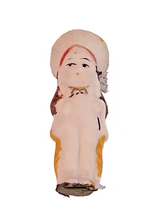 WETTER VOGEL SCHUHE KLEIN 2 1/2 ZOLL PORZELLAN WERBEPUPPE  - Bild 1 von 9