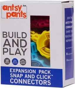 Antsy Pants Build and Play Erweiterungspaket Snap & Click Verbinder 16 Stück Neu - Bild 1 von 2
