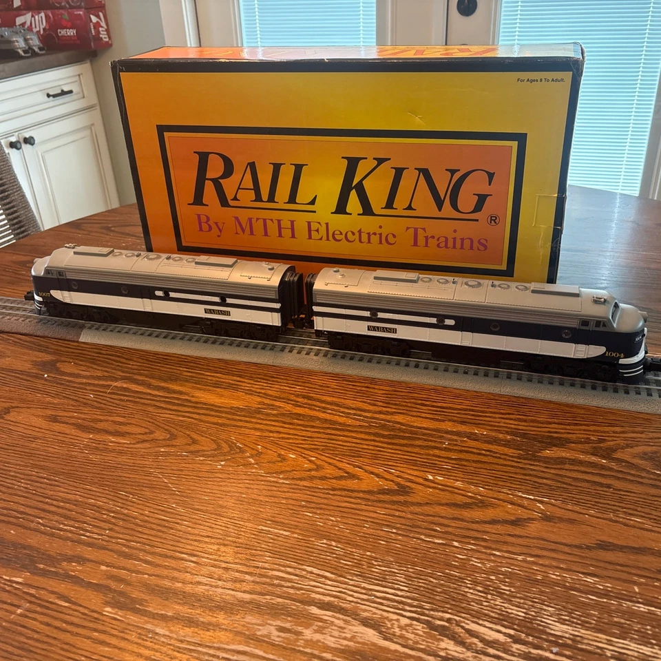 MTH RailKing 30-2453-1 Wabash E-8 diesel engine AA set PS 2.0 - Image 1 of 4
