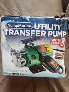 Wassertransferpumpe, 115 V 330 Gallonen pro Stunde - tragbare elektrische Pumpe Marine - Bild 1 von 9