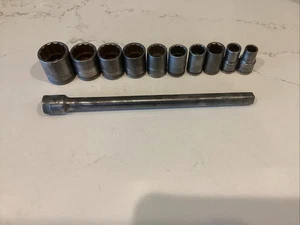 Craftsman Underline C Circle H Sockets And Extension - Picture 1 of 5