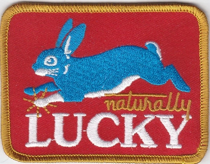 50 Pcs Naturally LUCKY Embroidered Patches 3.6"x2.75" iron-on - Image 1 of 1