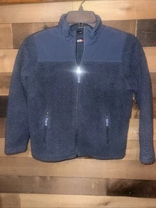 32 Degrees Kids Jacket Youth Size M 10/12 Heat Blue Gray Sherpa Fleece Zip Up - Picture 1 of 3