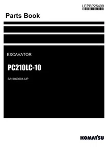 Manual de catálogo de piezas de excavadora Komatsu PC210LC-10 SN K60001-UP - Imagen 1 de 1