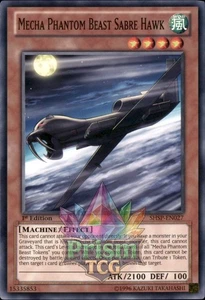 1st Ed Mecha Phantom Beast Sabre Hawk SHSP-EN027 Yugioh - Picture 1 of 1