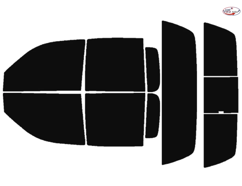 Kit de película de tinte de ventana de 2 capas precortada personalizada computarizada para Dodge Dakota Crew 97-04 Foto 1 de 4