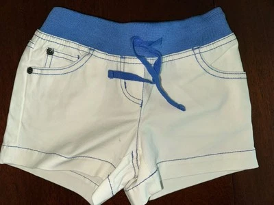 Новый с Ярлыками 5 мини Boden белый шорты с синий акценты - Изображение 1 из 2