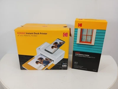 KODAK Instant Photo Dock Printer 4"x6" ,60 Sheets ,Cartridge PD460 PHC-80 BUNDLE - Image 1 of 4