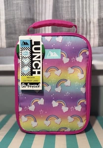 ARCTIC ZONE Kids Upright Thermal Insulated Lunch Box Bag Rainbow Theme - Picture 1 of 6