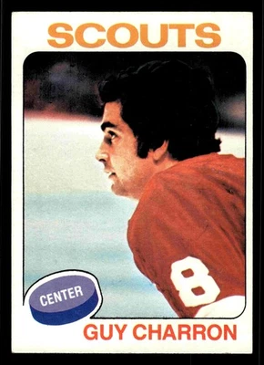 1975-76 Topps Guy Charron #32 - Kansas City Scouts - Image 1 of 2