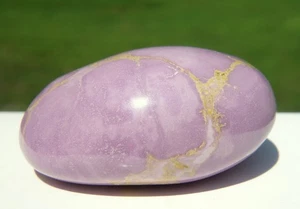 Phosphosiderite Palm Stone Peruvian Purple Lavender - Picture 1 of 6