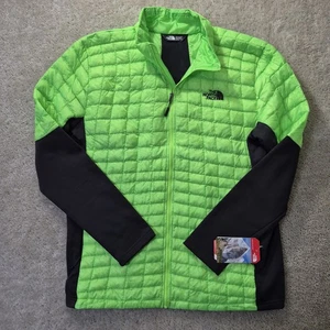 The North Face Jacket Mens XL Slim Thermoball Green Quilted Insulated Preppy - Picture 1 of 12
