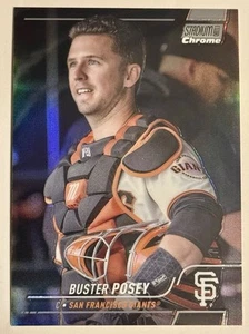 2022 Topps Stadium Club Chrome Buster Posey Missing Auto - Picture 1 of 3