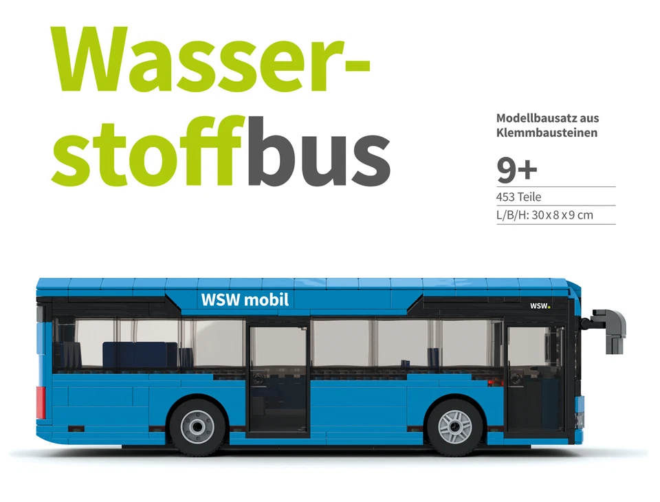 Stone Heap Klemmbausteine SH-019 WSW Wasserstoffbus NEU OVP